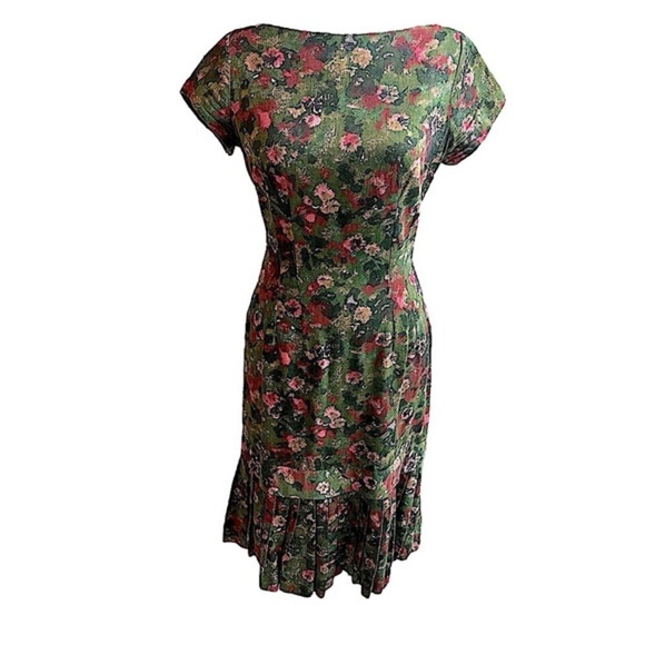 Vicky Vaughn Junior Vintage Cap Sleeve Midi Dress size XS / S - Picture 4 of 16